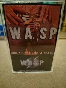 WASP, AINMAL, SHOW NO MERCY, EP, METAL CASSETTE , RESTLESS RECORDS RARE!!! - Picture 1 of 6