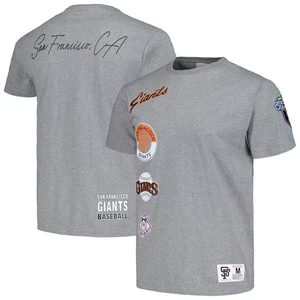 Men's Mitchell & Ness Gray San Francisco Giants Cooperstown Collection T-Shirt  - Picture 1 of 3