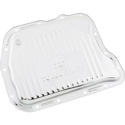 Torqueflite Steel Transmission Pan, Ribbed, Chrome, Fits Chrysler - Image 1 of 4