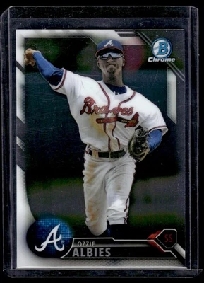 2016 Bowman Chrome Prospects Ozzie Albies Gwinnett Braves #BCP110 - Image 1 of 2