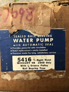 ORIGINAL 1949 Mercury V8 R.H. only w/ 5/8 groove water pump - Picture 1 of 6