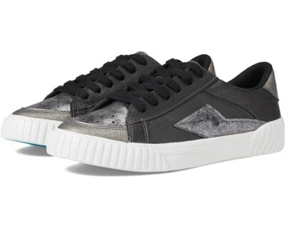 Zapatilla deportiva Blowfish Malibu Willa, parte superior baja, negra/estaño/brillo para mujer talla 7,5 NUEVA Foto 1 de 4