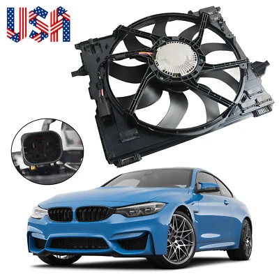 Radiator Cooling Fan Assy 850W for 2015 2016 2017-2020 BMW F80 F82 F83 M2 M3 - Image 1 of 4