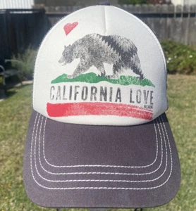 California Love / Santa Cruz / Bear Flag Logo Billabong Trucker Hat SnapBack - Picture 1 of 10