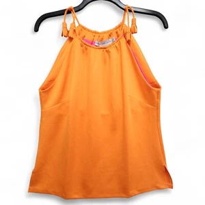 Gretchen Scott Tassel Tie Top Womens Goddess (Measures as Medium) Orange Tank - Picture 1 of 15