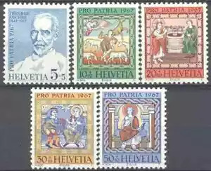 Suiza 1967 Yvert 786/90 Pro Patria MNH VF - Imagen 1 de 1