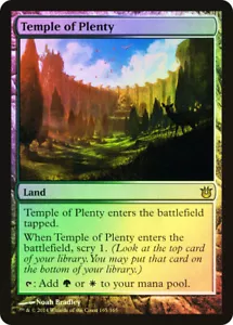 MTG FOIL Temple of Plenty - Born of the Gods #165 - Picture 1 of 1