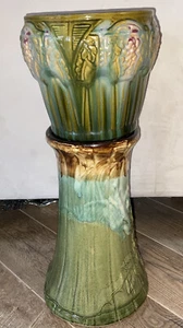 Vtg 20s Brush-McCoy Blended Art Clay Pottery Jardiniere / Robinson-Ransbottom - Picture 1 of 13