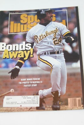 Barry Bonds Sports Illustrated May 4, 1992 1st Cover Pittsburgh Pirates - Image 1 of 4
