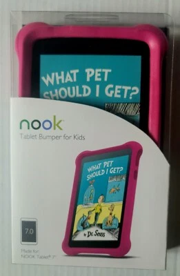 NOOK TABLET 7" PINK Tablet Bumper/Case - Barnes & Noble NEW, FREE SHIPPING - Image 1 of 2