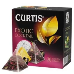 CURTIS Black Tea EXOTIC COCTAIL Pineapple Rosehip Raspberry Mango Flavor 20 Ct. - Picture 1 of 2