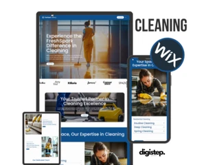 Wix cleaning service website, Wix template cleaning, Cleaning business website - Photo 1/10