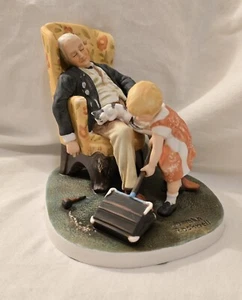 Norman Rockwell Grandpa's Guardian Limited Edition Sculpture 1981 - Picture 1 of 5