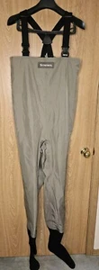 Simms Gore Tex Waders Stockingfoot Mens Size Small Neoprene Made in Montana USA - Picture 1 of 7