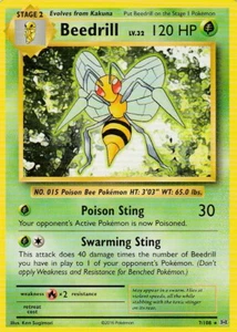 Beedrill 7/108 Pokemon XY Evolutions - Picture 1 of 2
