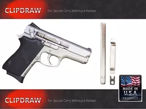 KAHR CLIPDRAW Semi Auto Belt Clip Holster Conceal Waistband SA-S Silver Pocket - Picture 1 of 6