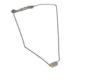Kendra Scott Elisa Silber Halskette mit Anhänger Drusy mit Schmuckstab - Bild 1 von 6
