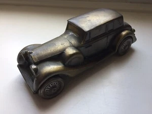 1974 Banthrico Rolls Royce Chicago Brass Car Coin Bank Vintage - Picture 1 of 9