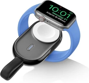 Mini Powerbank kompatibel mit Apple Watch Series (9-1) 1200mAh Tragbares B-Ware - Bild 1 von 28