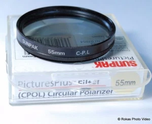 Sunpak 55mm Circular Polarizer C-PL Filter - Picture 1 of 1