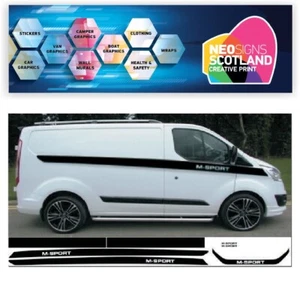 TRANSIT CUSTOM SWB KIT VAN M-SPORT GRAFIK AUFKLEBER DECALS STREIFEN - Bild 1 von 4