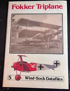 Fokker Triplane DR.1 Wind~sock Datafile # 5 PHOTOS DRAWINGS SIDE VIEWS RED BARON - Picture 1 of 5