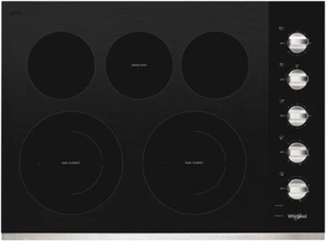 Whirlpool WCE77US0HS 30 Inch Electric Cooktop with 5 Element Burners - Picture 1 of 3