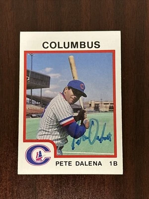 1987 Procards Pete Dalena #30 AUTO Autograph Signed Columbus Clippers - Image 1 of 2