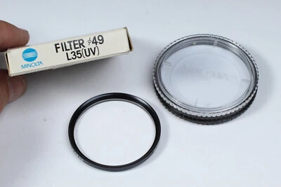 NOS MINOLTA 49MM L35 UV FILTER IN CASE AND BOX - Image 1 of 3