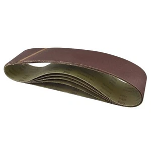 Paquete de 5 cinturones de lijado 80 arena 915 x 100 mm lijadora herramienta lima de carpintería SIL67 - Imagen 1 de 1