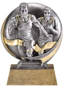 Trofeo masculino de 5" pista personalizado gratis - Imagen 1 de 2
