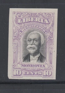 Liberia # F13 MINT Imperf PROOF in Lavender 1903 Registration Issue - Picture 1 of 1