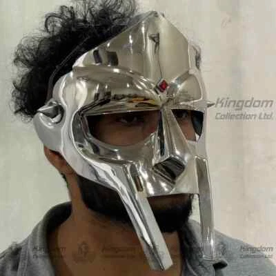 MF DOOM Inspired Mask Cosplay Mask for Halloween Mad villain Face mask Rapper — 第 1/4 张图片