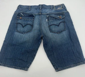 Levis Silvertab Jeansshorts Herren 40 Blau Denim Baggy Fit Dark Wash Pattentaschen - Bild 1 von 8