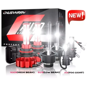 For infiniti I35 2003 2004 HID/LED Headlight High Low Beam+Fog Light Bulbs Kits - Picture 1 of 18