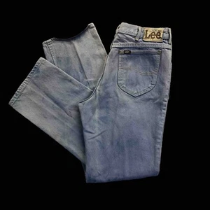 Vtg Lee Riders Jeans 34x36 (32x34) Union Made Faded Dyed Bleach Distressed Tall - Picture 1 of 17