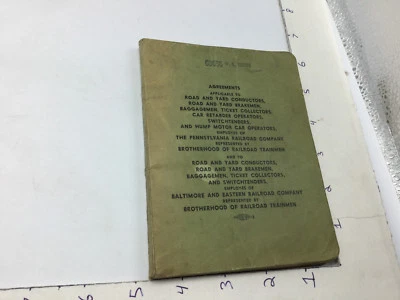 Original Vintage: 1950's BROTHERHOOD of RAILROAD TRAINMEN - AGREEMENTS - 170pgs - Image 1 of 4