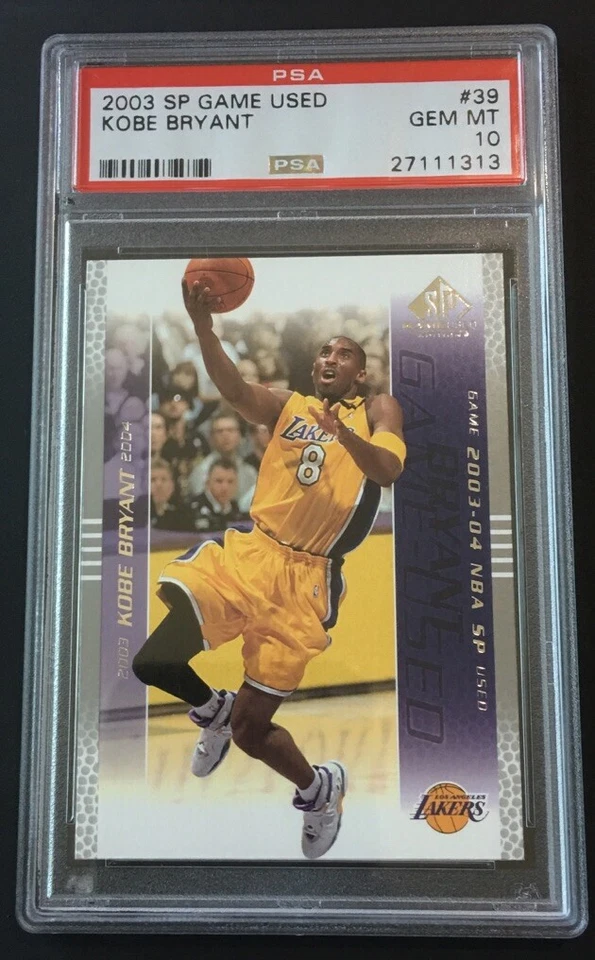 Kobe Bryant RARE 2003 SP Game Used Card PSA #39 GEM MT 10 Black Mamba ☄️☄️☄️☄️☄️ - Image 1 of 1