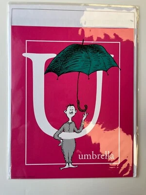 Dr. Seuss "U as Umbrella" - Impresión artística Foto 1 de 2