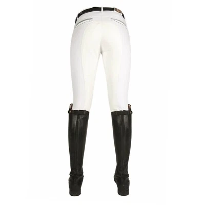 Reithose HKM Atlantis Crystal, Vollbesatz Turnierhose Strass, weiß, 34 - Fehler - Bild 1 von 3