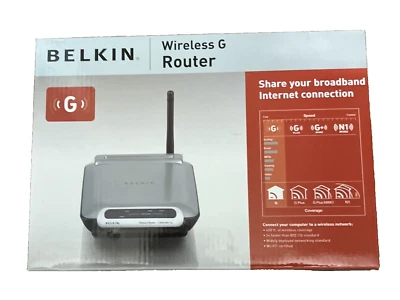 Belkin Wireless G Router 54 Mbps 4-Port 10/100 Open Box Good Condition - Image 1 of 4