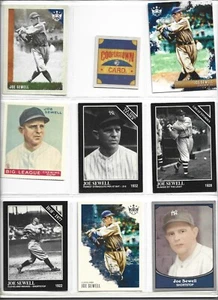 Hall of Famer Joe Sewell 9 Karten Lot - Cleveland Indians, New York Yankees - Bild 1 von 2