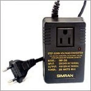 Simran SMF-200 Deluxe 200 Watts Step Down Voltage Converter for International... - Picture 1 of 4