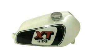 Tanque de gasolina de aleación pintado blanco apto para Yamaha XT500 modelo años 80 - Imagen 1 de 7