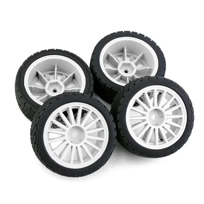 1/10 Scale WRC Hyundai i20 Rally Tire Set - HPI On-Road Tires for Tamiya TT02 - Image 1 of 4