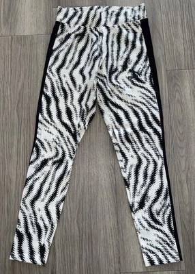 Puma Women Leggings White XS Zebra Print Leggings  — 第 1/3 张图片
