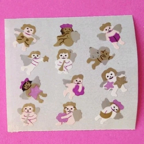 Stickeralbum Sticker Vintage 90er Jahre Papier Kromekote Mini Engel - Bild 1 von 1