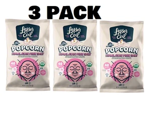 (3) Bag Lot Of Lesser Evil Popcorn Himalayan Pink Salt 4.6 Oz Each The Original - Picture 1 of 4