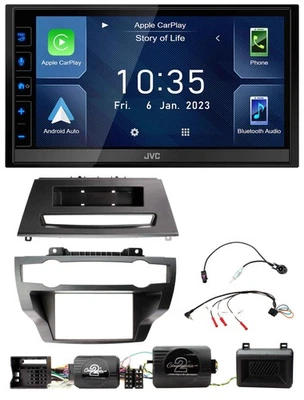 JVC DAB Bluetooth Lenkrad USB 2DIN Autoradio für BMW X5 X6 07-13 E70 E71 ohne Ve - Bild 1 von 4