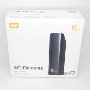 Western Digital WD Elements 6 TB Terabytes USB 3.0 Portable External Hard Drive - Picture 1 of 6
